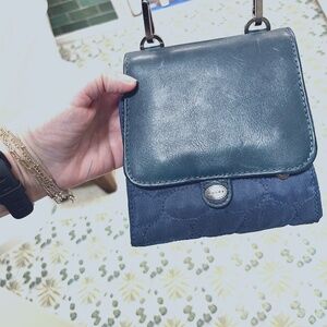 Mosey Small Travel Quilted And Leather Crossbody